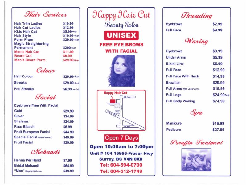 Happy Haircut Fleetwood Hours | happy hair cut opening hours 101 1790 152 st surrey bc Happy Haircut Fleetwood Hours | happy hair cut opening hours 101 1790 152 st surrey bc