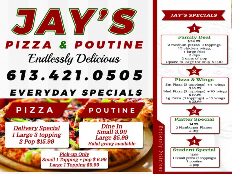 Jay Pizza And Poutine Menu, Hours & Prices 506 Rideau St, Ottawa, ON