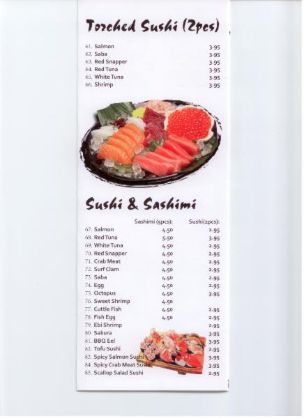 Sumo Grill Japanese Restaurant Menu Sumo Grill Japanese Restaurant Menu