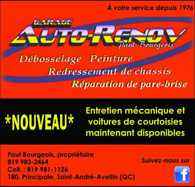 Garage AutoRénov Paul Bourgeois Enr Horaire d'ouverture 180, rue